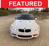 White 2011 BMW M3 E93 convertible automatic For Sale